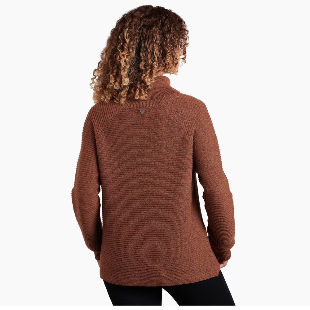 Kuhl Solace Turtleneck Sweater Women's Size Medium Brown Copper EUC 4406 Outdoor - Picture 2 of 13
